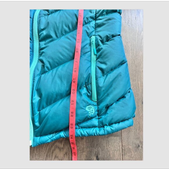 Mountain Hardwear Women's Q Shield 650 Down Puffer Jacket Size L Turquoise Coat - Picture 6 of 7